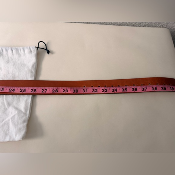 G&R Tan Knot Wrap Belt | 100% Leather Tie Waist Elegant Belt| Dust Bag Included - Picture 5 of 5